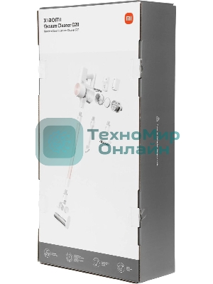 Пылесос вертикальный Xiaomi Vacuum Cleaner G20 EU D205 (BHR8831EU) белый, питание от аккумулятора, 150 Вт, уборка сухая, пылесборник 0.6 л