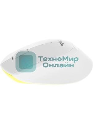 Мышь беспроводная Logitech M330 SILENT PLUS белый, 1000 dpi, радиоканал, USB, кнопки - 3