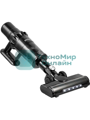 Пылесос вертикальный Kitfort КТ-5284 черный, питание от аккумулятора, 130 Вт, пылесборник 0,6 л