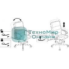 Кресло Бюрократ Triest черный, экокожа