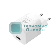 Сетевое зарядное устройство MORE CHOICE (4620202555816) NC86 1Type-C 3.0A PD 20W, белый