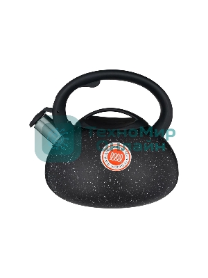 Чайник для плиты AGNESS 907-080 Black Marble нерж. 3 л
