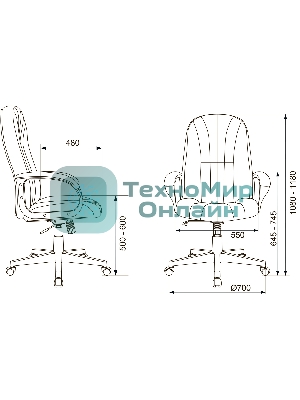 Кресло Бюрократ T-898AXSN 38-414 коричневый