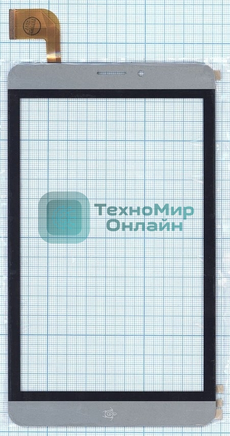 Сенсорное стекло (тачскрин) RP-468A-7.0 FPC-755-A1, серое