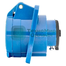 Розетка стационарная внутренняя EKF 413 ps-413-16-220 16А 220В 2P+РЕ IP44