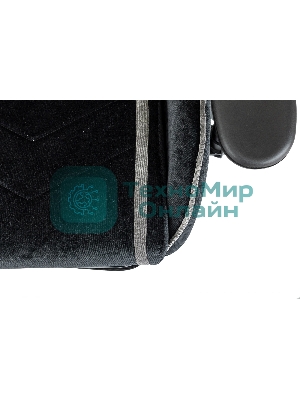 Кресло Zombie Drift/F черный/серый, экокожа, 120 кг, механизм качания, подставка для ног