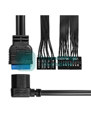 Компьютерный корпус Desktop ExeGate MI-307U2 (mini-ITX/mATX, без БП, 2хUSB+2хUSB 3.0, HD аудио, черный)