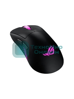 Мышь беспроводная/проводная ASUS ROG Keris II Origin чёрный, 42000 dpi, USB Type-A, радиоканал, Bluetooth, кнопки - 5