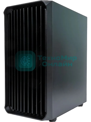 Компьютерный корпус Minitower mATX Eurocase 00-01003411 M205 4ARGb черный без БП закаленное стекло USB 3.0
