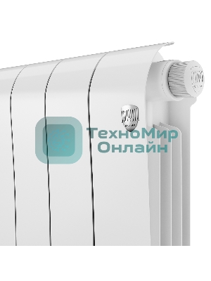 Радиатор биметаллический Royal Thermo Infinity 300 Bianco Traffico VR80 - 8 секц.