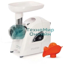 Мясорубка электрическая Аксион М42.01 белый, 1700 Вт, 2.0 кг/мин, реверс, защита от перегрузки, насадки - 4