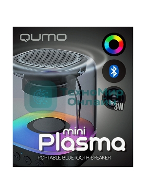 Акустическая система QUMO Plasma mini ВТ 0081 3 ВТ объемное звучание RGb