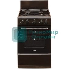 Газовая плита Cezaris ПГ 2150-03 коричневый, конфорок 4 шт, духовка 43 л, 51 см x 85 см x 55 см