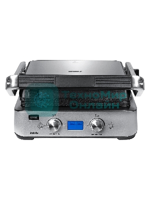 Гриль электрический BBK BEG2004 2000 Вт, черный/металлик