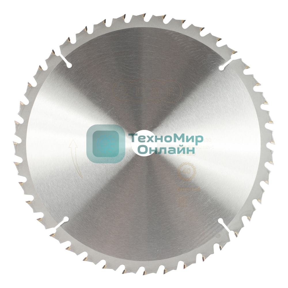 Диск EDGE by PATRIOT пильный по дереву 305x40x30 для торцовочной пилы