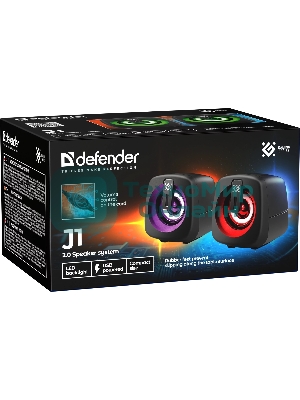 Компьютерная акустика Defender J1 6Вт, подсветка, питание от USB