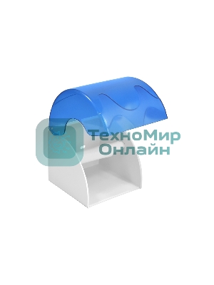 Диспенсер туалетной бумаги, малый Puff 7105, синий, пластиковый, 14,5х15,5х14,4 см