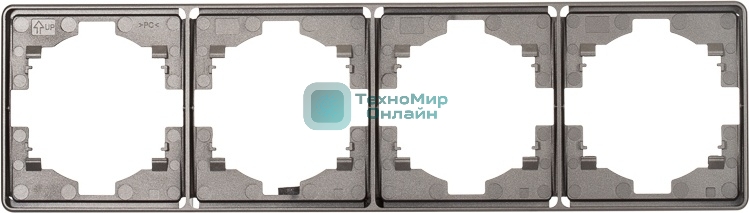 Рамка Kranz ROUND 4-постовая титан