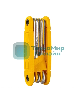 Набор складных шестигранных ключей TORX Deli DL234308 размеры T9,T10,T15,T20,T25,T27,T30,T40, пластиковый держатель