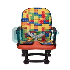 Стульчик для кормления BQ BCH012 LEGO. Стульчик-бустер BQ BCH012. Гипоалергенные безопасные материалы/Съемный чехол из экокожи. Удобный, устойчив к загрязнению и легко моется/Съемная столешница/Безопасность малыша: устойчивая конструкция, нескользящие ножки, надежная фиксация на стуле, разделитель для ног для дополнительной фиксации/4 уровня высоты/Благодаря своей компактности, легкой сборке и наплечной лямке его можно брать с собой на природу, в гости или путешествие
