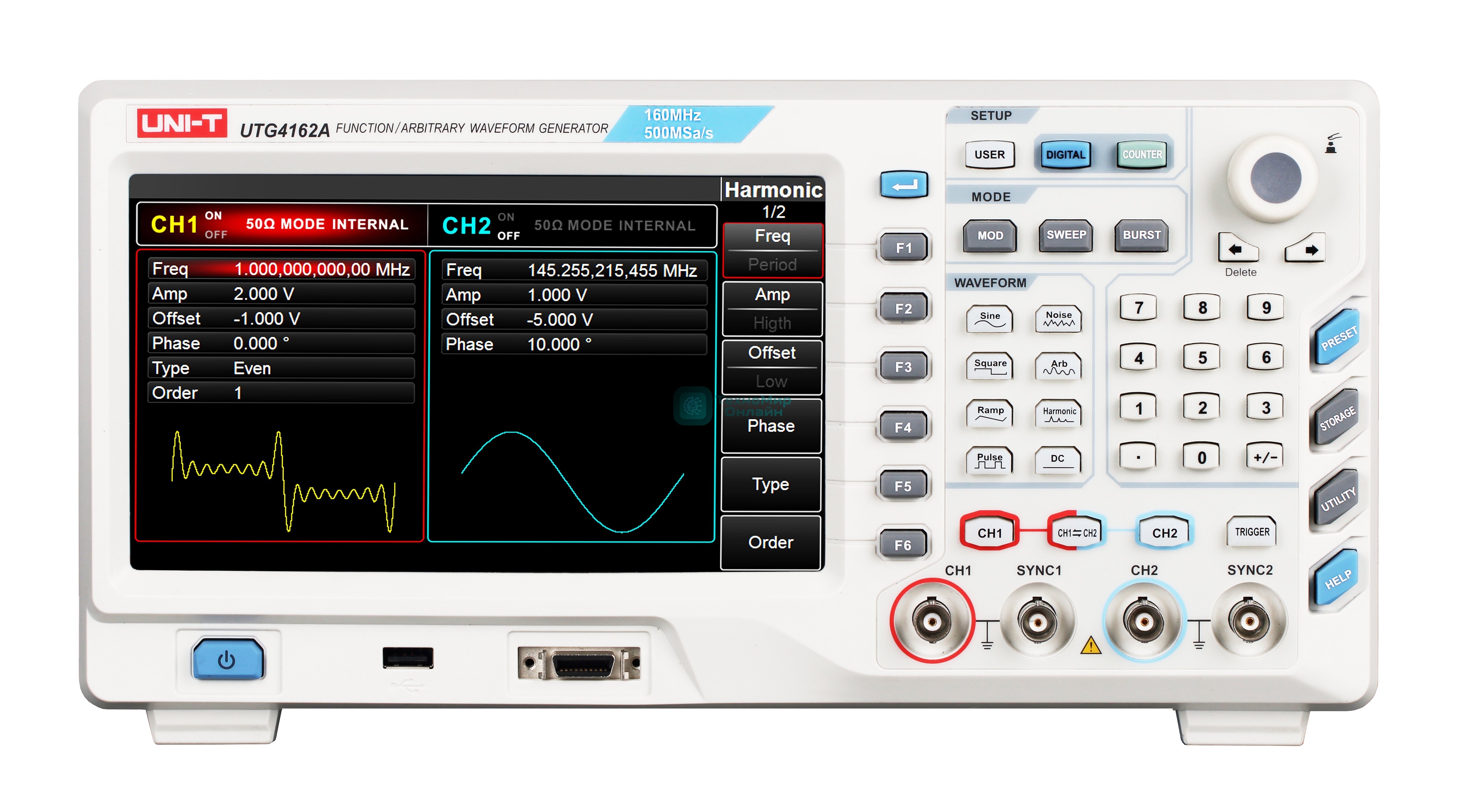 Генератор сигналов UNI-T UTG4162A