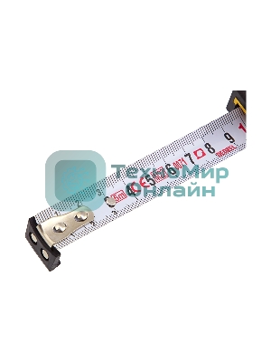 Рулетка Denzel 5м х 19мм, двухкомп. корпус, магнитный обрезиненный зацеп