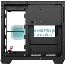 Компьютерный корпус Bloody CC-121 черный без БП mATX 7x120мм 1xUSB 2.0 1xUSB 3.0 audio