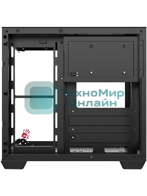 Компьютерный корпус Bloody CC-121 черный без БП mATX 7x120мм 1xUSB 2.0 1xUSB 3.0 audio
