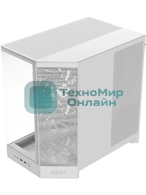 Компьютерный корпус без блока питания Case NZXT H9 Flow RGb+ (2025), Midi-Tower, TG, 6x140мм RGb + 1x120мм RGb, 2xUSB-A 3.2 + 1xUSB-C 3.2, E-ATX, ATX, mATX, mITX белый