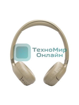 Беспроводные/проводные наушники JBL Tune 680NC бежевый, накладные, Bluetooth + проводной, адаптивное шумоподавление