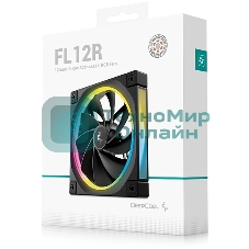 Вентилятор для корпуса Deepcool FL12R Reverse ARGb 120х120x25 черный 4-pin 33.9дБ (R-FL12R-BKAPN1-G)