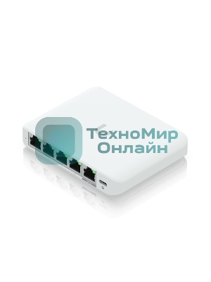 Коммутатор Ubiquiti UniFi Switch Flex Mini 2.5G Compact, 5-port 2.5G switch that can be powered with PoE or a USB-C adapter.