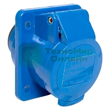 Розетка стационарная внутренняя EKF 413 ps-413-16-220 16А 220В 2P+РЕ IP44