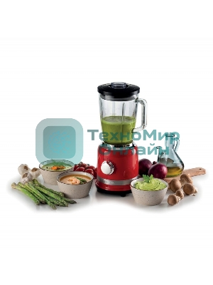 Блендер стационарный Ariete Moderna 0585/00 красный, 1000 Вт, 4 скорости, турбо