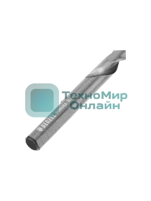 Набор сверл по металлу Denzel 2-8мм, Р6М5К8-TiN, Golden Tip, 6 шт
