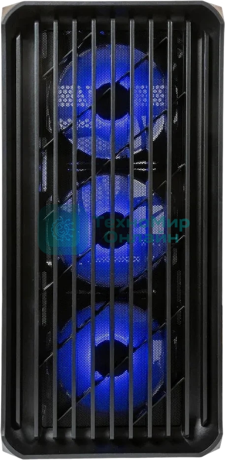 Компьютерный корпус Minitower mATX Eurocase 00-01003411 M205 4ARGb черный без БП закаленное стекло USB 3.0