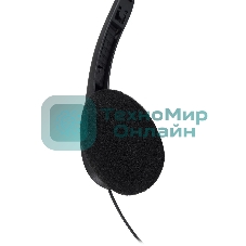 Гарнитура проводная Oklick HS-M143VB черный 1.8м накладные оголовье