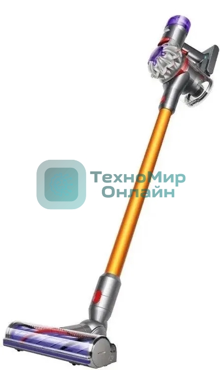 Пылесос вертикальный Dyson V8 Absolute оранжевый/серебристый, питание от аккумулятора, 115 Вт, уборка сухая, пылесборник 0.54 л