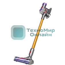 Пылесос вертикальный Dyson V8 Absolute оранжевый/серебристый, питание от аккумулятора, 115 Вт, уборка сухая, пылесборник 0.54 л