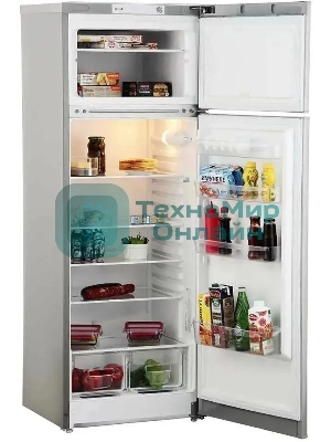 Холодильник Indesit TIA 16 G серебристый двухкамерный 245/51л морозилка сверху, ручная разморозка