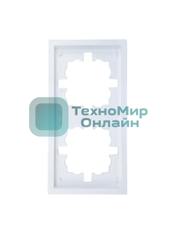 Рамка 2-мест. горизонт. ZIMA белый LEZARD 704-0200-147