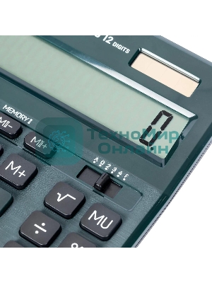 Калькулятор настольный Deli EM888F-green зеленый 12-разр.