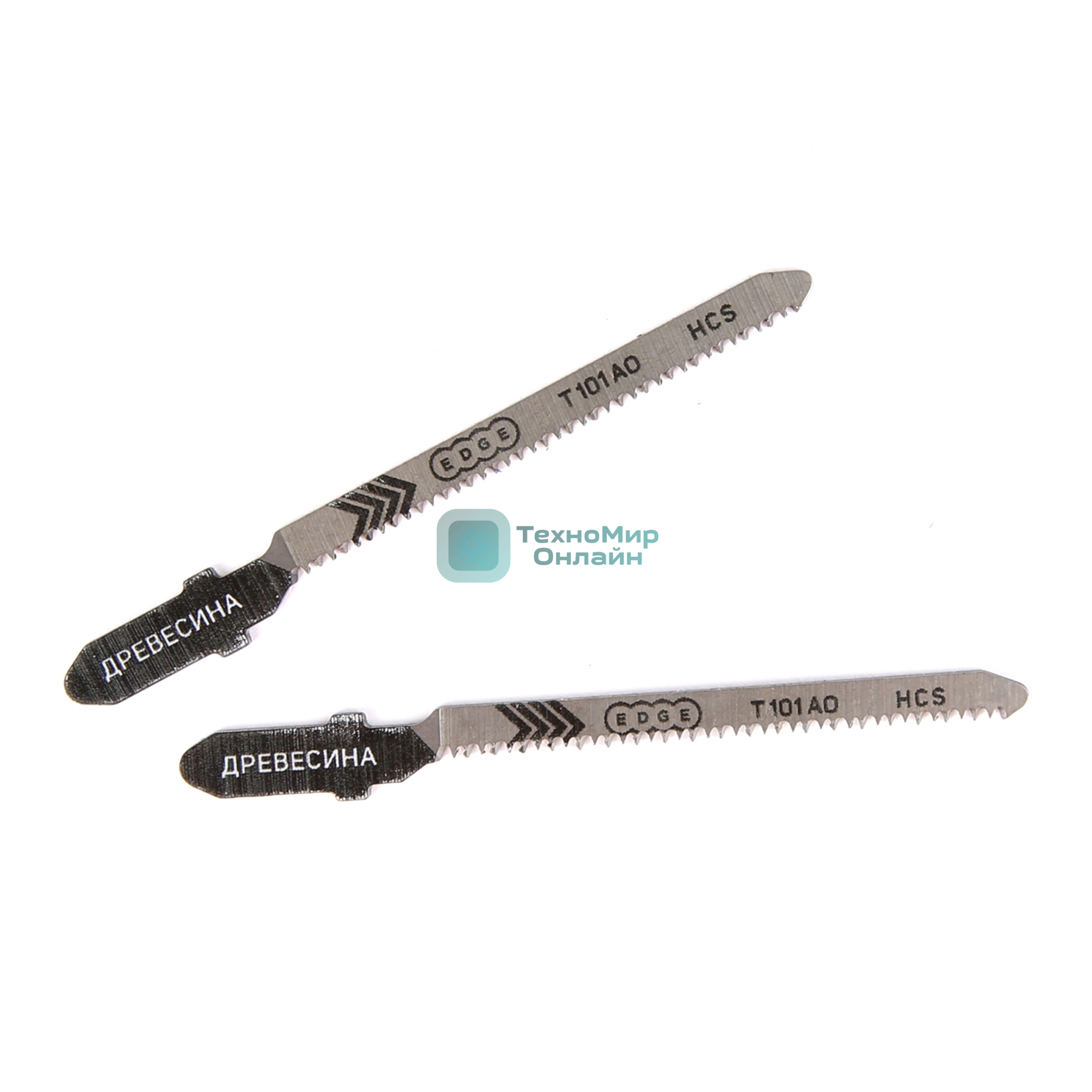 Пилка для лобзика EDGE by PATRIOT T101AO по дереву, 2шт в блистере