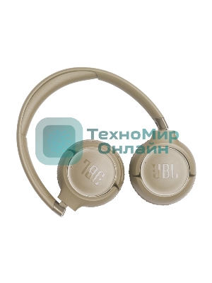 Беспроводные/проводные наушники JBL Tune 680NC бежевый, накладные, Bluetooth + проводной, адаптивное шумоподавление
