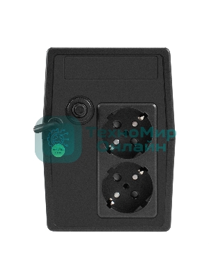 Источник бесперебойного питания ExeGate Smart LB-850.LCD.AVR.2SH (850VA/510W, LCD, AVR, 2*Schuko, батарея 12V 9Ah, черный)