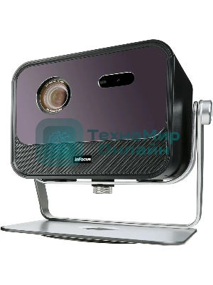 LED проектор InFocus IN3038SL Crusader Grandmaster с подставкой DLP, 1200 lm, FullHD, (1.2:1), HDMI 2.0 (eARC) 2x USB-A 2.0), AUX, SPDIF, RJ45 (LAN), Bluetooth 5.1/BLE, wi-fi 2.4/5GHz, 2х20W Dolby Audio, до 25000ч., 2.36 кг