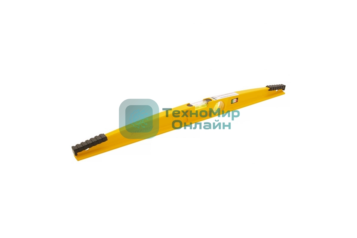 Уровень литой, 600 мм, 2 глазка, ударные площадки Denzel