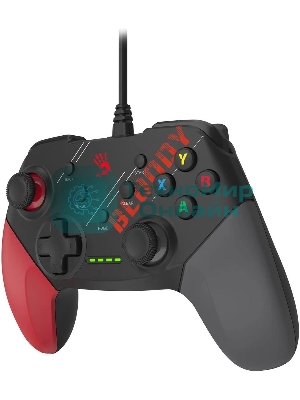 Геймпад A4Tech Bloody GP30 Sports черный/красный USB виброотдача обратная связь