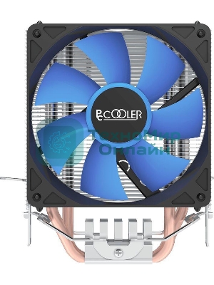 Кулер для процессора PcCooler S93 V2 Soc-AM5/AM4/1200/1700/1851 черный 3-pin 26.4dB Al+Cu 100W Ret (R3-I210WBKNXX-GL)