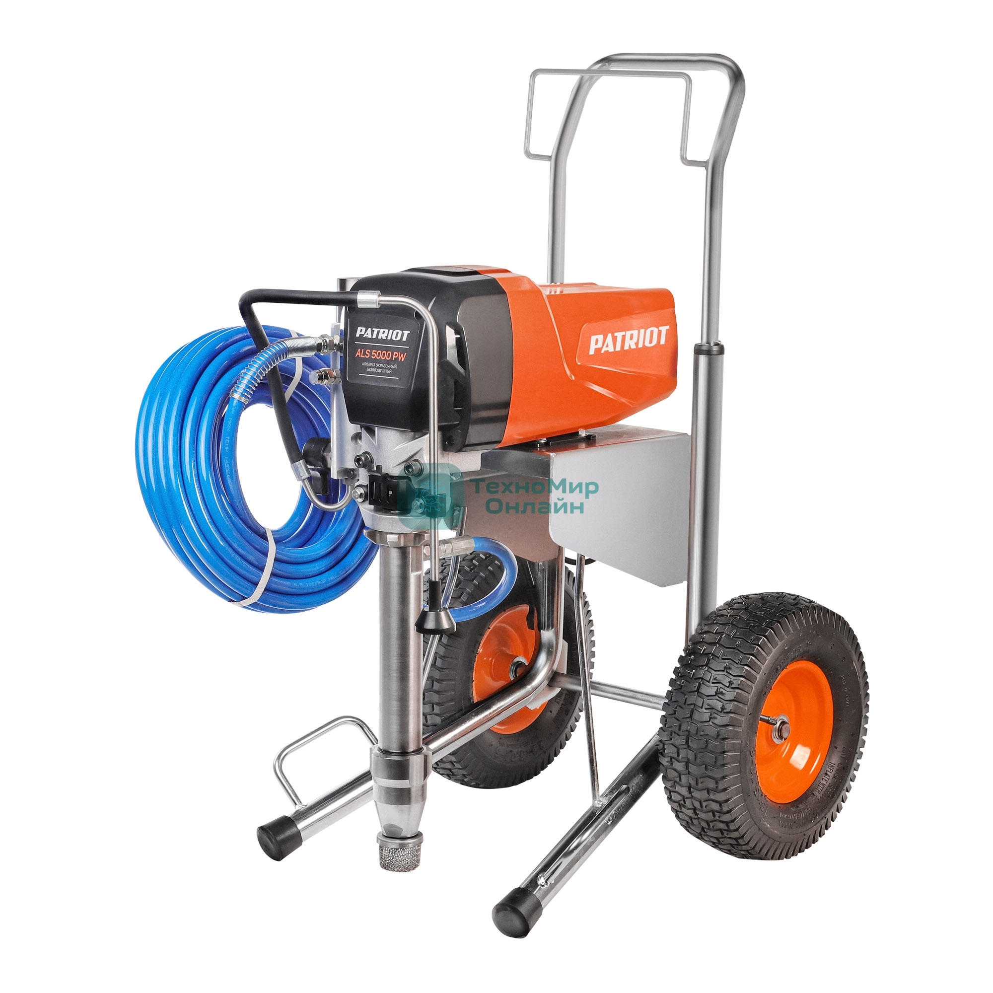 Аппарат окрасочный безвоздушного распыления Patriot ALS 5000 PW (шпатлевка, колеса)
